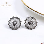 Boucles d'oreilles tempérament floral étoilé 5537