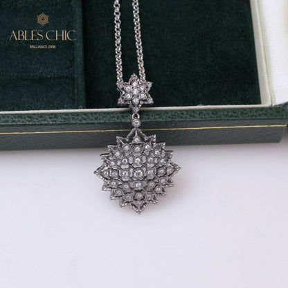 Collier Étoilé Filigrane Nid d'Abeille 5007