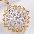 Collier Étoilé Filigrane Nid d'Abeille 5007