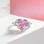 Bague de mariage saphir rose R0926