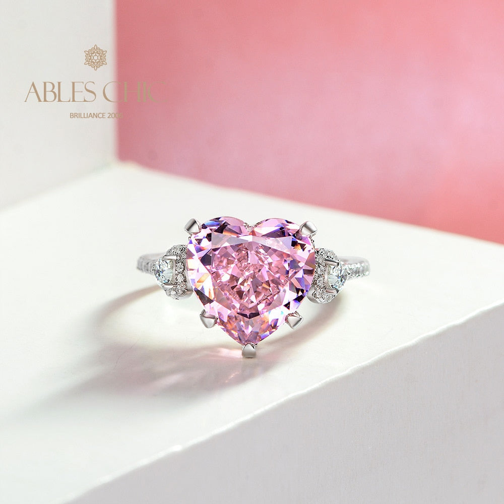 Bague de mariage saphir rose R0926