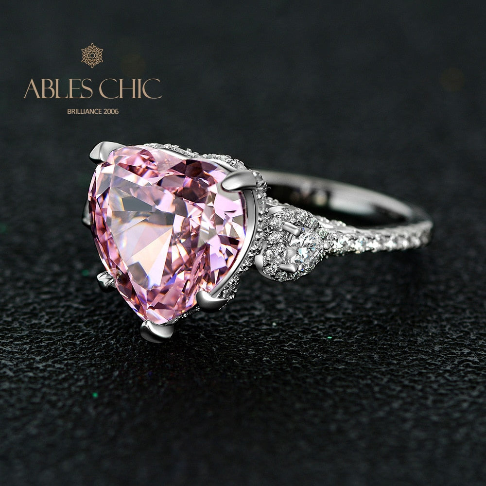 Bague de mariage saphir rose R0926