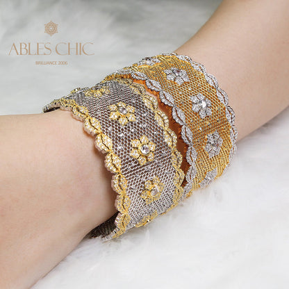 Bracelet Floral en Dentelle Aérée 5164