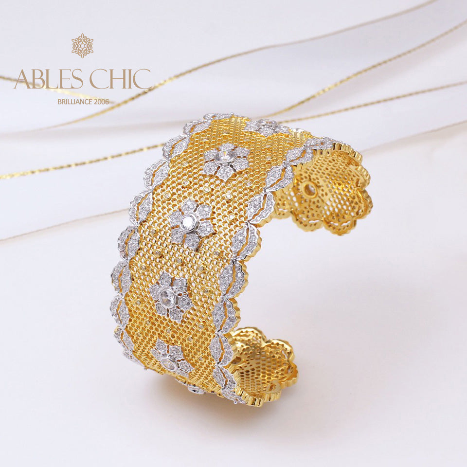 Bracelet Floral en Dentelle Aérée 5164