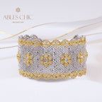 Bracelet Floral en Dentelle Aérée 5164