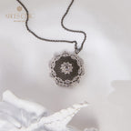 Pendentif Floral en Filigrane de Dentelle 6133