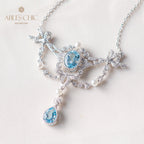 Collier Floral Topaze Naturelle 6062