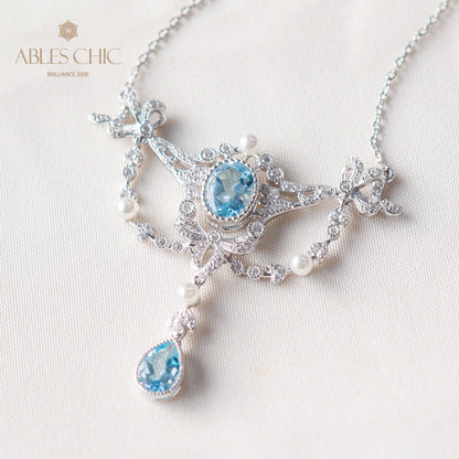 Collier Floral Topaze Naturelle 6062