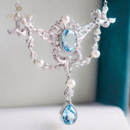 Collier Floral Topaze Naturelle 6062