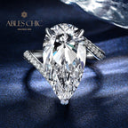Bague de mariage solitaire poire R0934