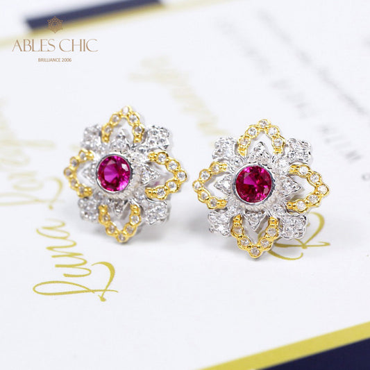Boucles d'oreilles en filigrane de trèfles emblématiques 5535
