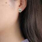 Boucles d'oreilles en filigrane de trèfles emblématiques 5535