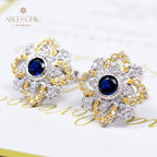 Boucles d'oreilles en filigrane de trèfles emblématiques 5535