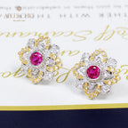 Boucles d'oreilles en filigrane de trèfles emblématiques 5535