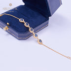 Bracelet chaîne saphir naturel 5850