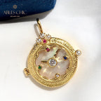 Collier médaillon montre de poche 5788