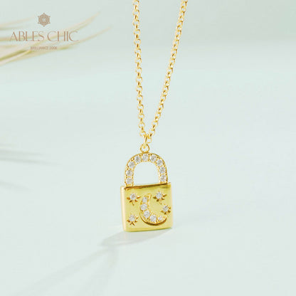 Collier pendentif cadenas 5827