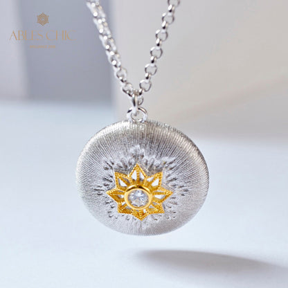 Pendentif étoile en filigrane à motif en soie 5855