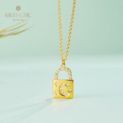 Collier pendentif cadenas 5827