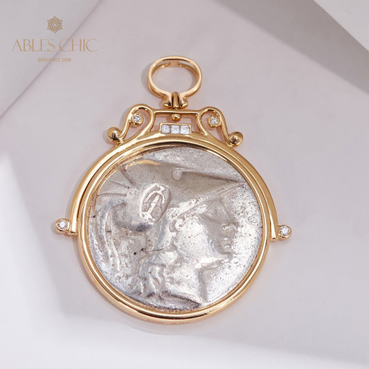 Grèce Athena Coin Pendentif seulement