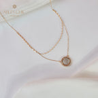 Collier médaillon réversible grec