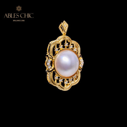 Pendentif Mabe Pearl Fretwork 5990