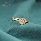 Bague rubis en argent antique