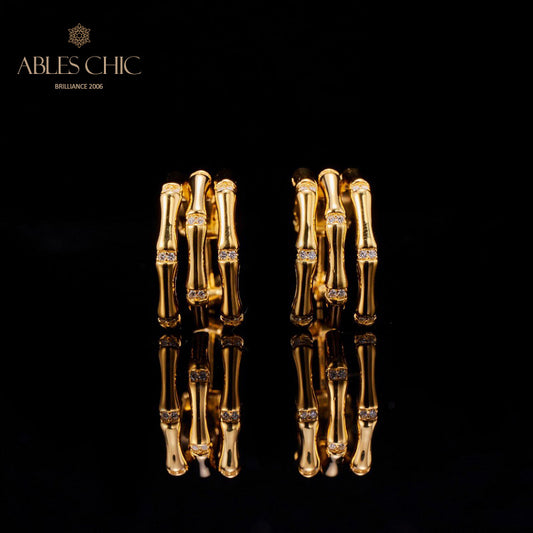 Boucles d'oreilles Noeuds Bambou 5736