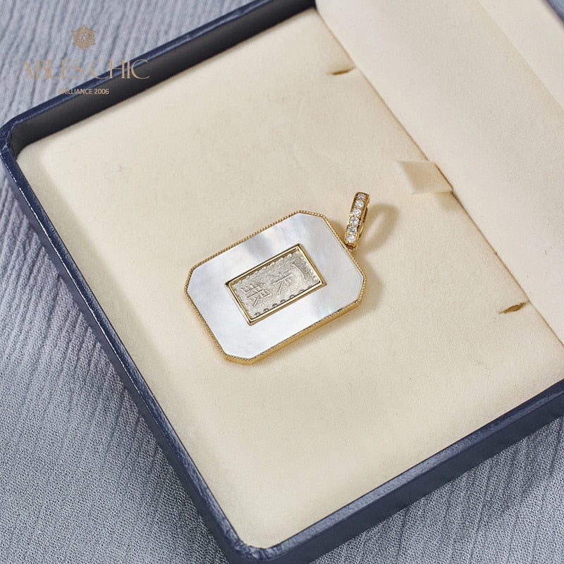 Pendentif médaillon coquillage uniquement