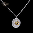 Pendentif étoile en filigrane, élément en tissu, 5959