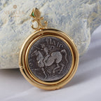 Collier de pièces de monnaie romaines antiques 5780