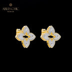 Boucles d'oreilles celtiques trèfles soyeux 5880