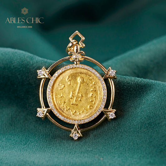 Pendentif de pièce de retournement byzantin uniquement