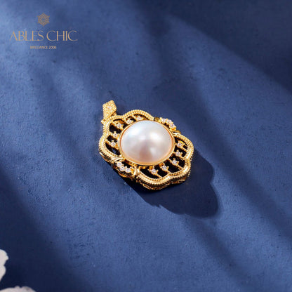 Pendentif Mabe Pearl Fretwork 5990
