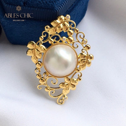 Pendentif floral en perles Mabe 5818