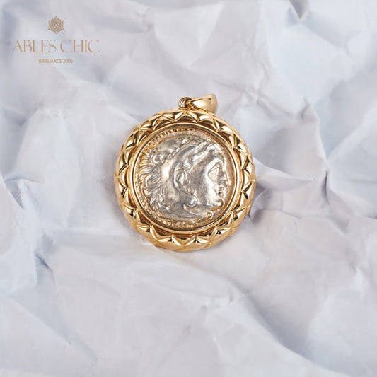 Pendentif byzantin Zeus Flip Coin uniquement