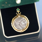 Collier de pièces de monnaie romaines antiques 5780