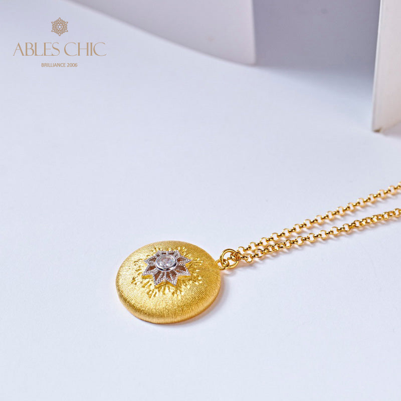 Pendentif étoile en filigrane à motif en soie 5855