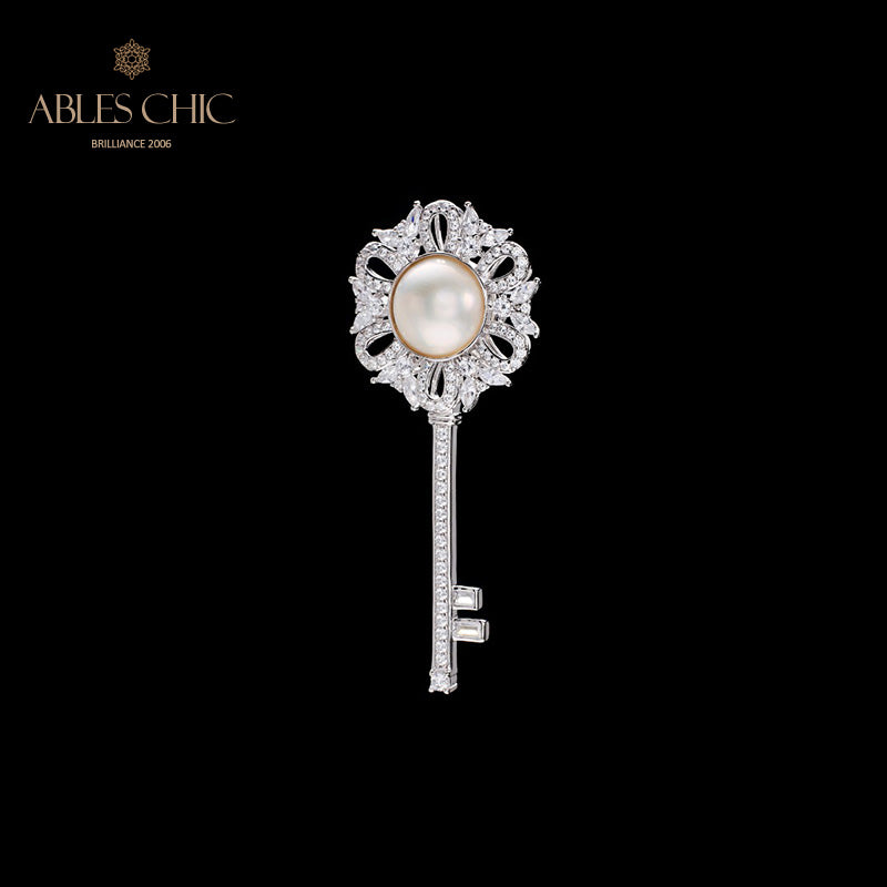 Pendentif à breloque clé en perles Mabe 6008