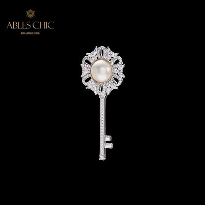 Pendentif à breloque clé en perles Mabe 6008
