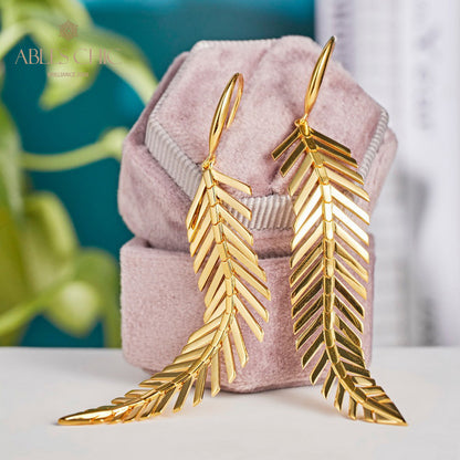 Boucles d'oreilles lustre en aiguilles de pin 5937