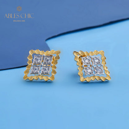 Boucles d'oreilles florales Clover Fretworks 5825