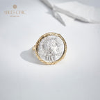 Anneau de pièce d’aile de divinité byzantine