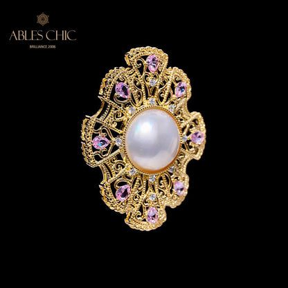 Mabe Pearl Classic Fretwork Pendentif 6006