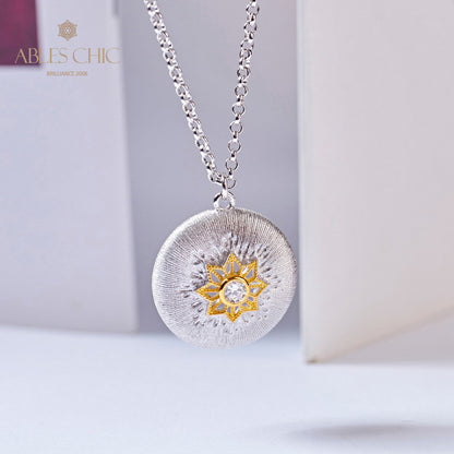 Pendentif étoile en filigrane à motif en soie 5855