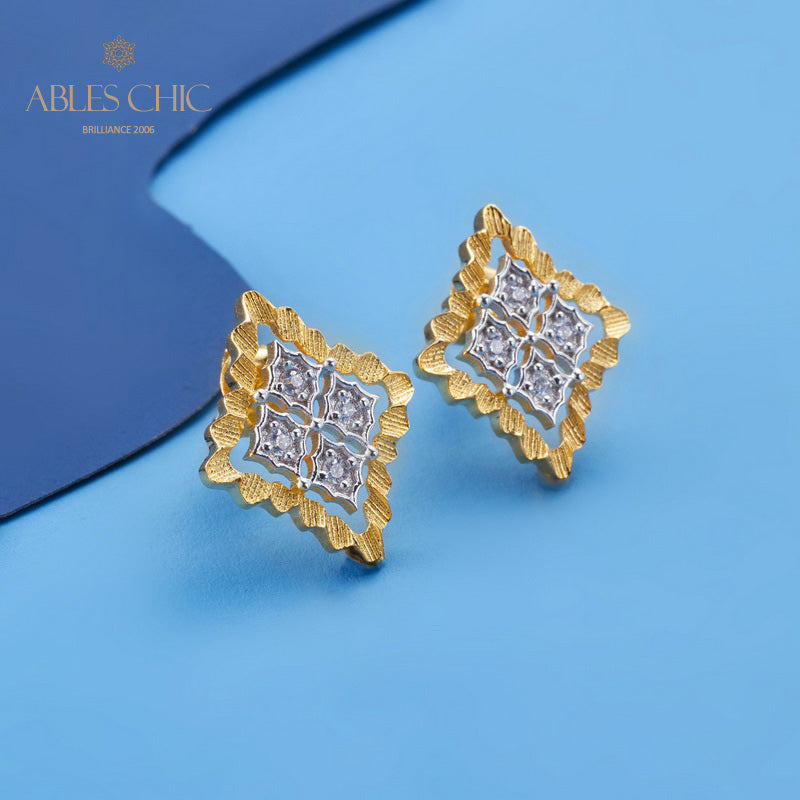Boucles d'oreilles florales Clover Fretworks 5825