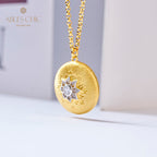 Pendentif étoile en filigrane à motif en soie 5855