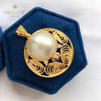 Pendentif en filigrane de perles Mabe 5843
