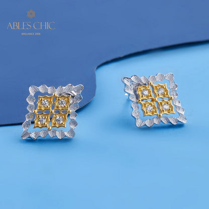 Boucles d'oreilles florales Clover Fretworks 5825