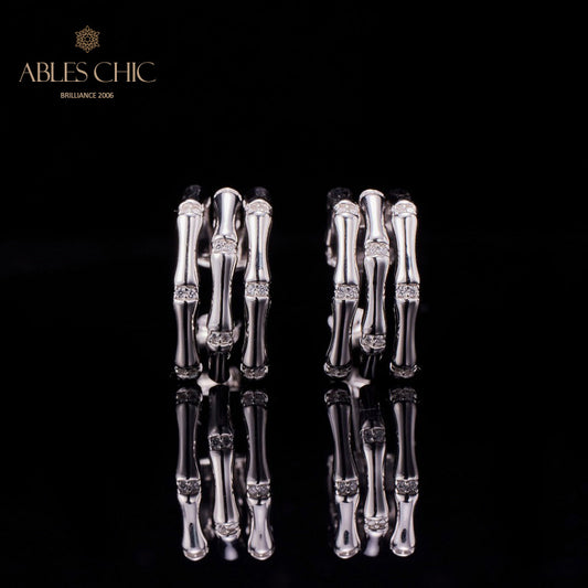 Boucles d'oreilles Noeuds Bambou 5736